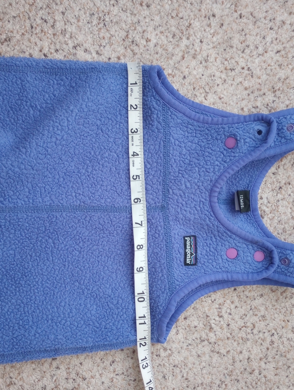 Patagonia Fleece Baby Overalls 12 Months - Picture 8 of 12